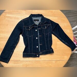 Juicy jeans women blue denim Jean MADE IN THE GLAMOROUS USA! 98% cotton. Small.